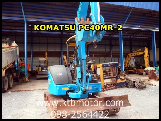 ขาย รถขุด KOMATSU PC40MR-2 คอนโทรลสั้น ปั๊มนิ้ว รถขุดยอดนิยม คอแน่น ระบบไฮดรอลิคไวมาก แทรคเหล็กนอกแท้