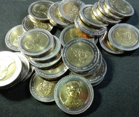 เหรียญ 10 บาท วาระครองราช 60 ปี มี 33 เหรียญ /065-0869569