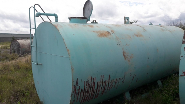 ถังเหล็กบรรจุน้ำ 16,000 ลิตร หนา 6 มิลจำนวน 2 ใบ