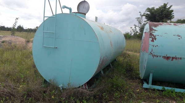 ถังเหล็กบรรจุน้ำ 16,000 ลิตร หนา 6 มิลจำนวน 2 ใบ