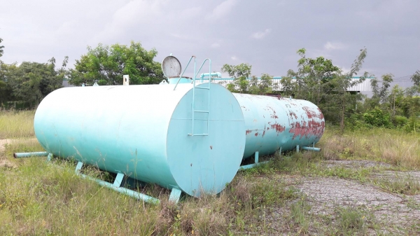 ถังเหล็กบรรจุน้ำ 16,000 ลิตร หนา 6 มิลจำนวน 2 ใบ