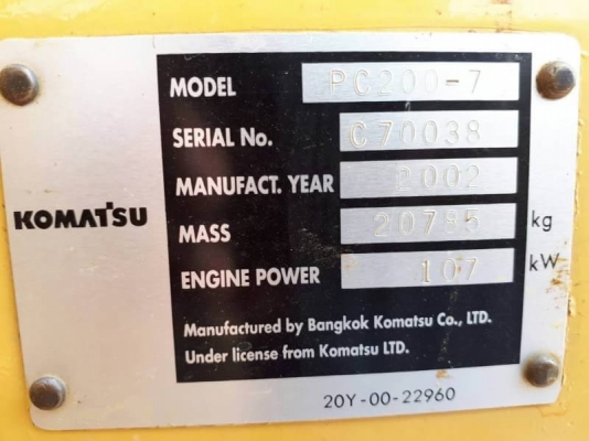 ขาย 1,370,000 บาท KOMATSU PC200-7 ทำงาน 2x,xxx ชม . เครื่องดี ปั้มแรง โช่หนา เอวแน่น ไฟฟ้าครบ แอร์เย็น เอกสารอินวอยท์ รถอยู่ จ.โคราช โทร&ไอดีไลน์ 0610710295 ขาย 1,370,000 บาท KOMATSU PC200-7 ทำงาน 2x,xxx ชม . เครื่องดี ปั้มแรง โช่หนา เอวแน่น ไฟฟ้าครบ แอร์เย็น เอกสารอินวอยท์ รถอยู่ จ.โคราช โทร&ไอดีไลน์ 0610710295