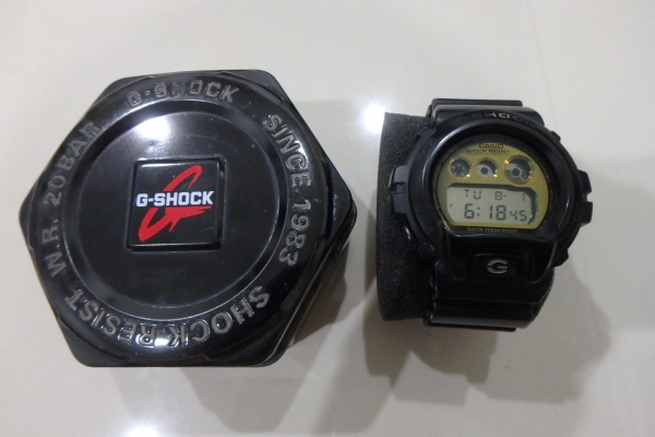 ลดราคา-นาฬิกา CASIO G-shock รุ่น DW-6900PL สีดำของแท้ สภาพดี มีกล่อง ส่งฟรี