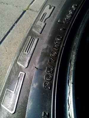 265/70R16 BRIDGESTONE DUELER H/T840 ชุด 4 เส้น tel.081-427-3941