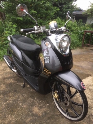 Yamaha Fino รถปี 2556 (ล้อแม็กซ์) สี เทา-ดำ เกย์แยก สวยๆราคาถูก พร้อมเล่มครับ