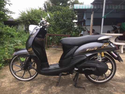 Yamaha Fino รถปี 2556 (ล้อแม็กซ์) สี เทา-ดำ เกย์แยก สวยๆราคาถูก พร้อมเล่มครับ