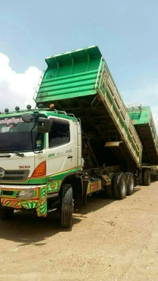 ขาย2,150,000 สิบล้อดั้มแม่ลูก HINO MEGA 344 ปี 54 แม่ลูกดั้ม แม่ยาว 6.20 ม. ลูกยาว 6.20 ม. หัวบาง ยา
