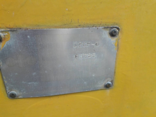 ขายKOMATSU D20P-6  เก่าญี่ปุ่นแท้  มาใหม่ เดิมๆๆ  เครื่องปั๊มดี  3,XXX  ชั่วโมง  ลองระบบกันได้ทุกวัน  โทร  089-3818694  ดวงนภา