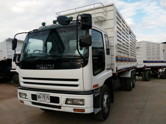ขาย 10 ล้อ แม่ลูกพ่วง ISUZU GIGA เครื่อง 360 แรง กระบะ 7.20 เมตร ลูกพ่วง 7 เมตร รถเหมือนใหม่ป้ายแดง 