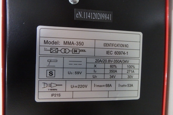 เครื่องเชื่อมอินเวอร์เตอร์ 350 A ยี่ห้อ Bonchi รุ่น MMA-350 ของใหม่ ตัวเบา ยกง่าย มีจอแอลซีดี