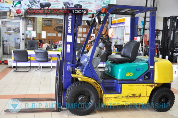 ขายรถโฟล์คลิฟท์มือสอง KOMATSU รุ่น FG20C-517664 นำเข้าจากประเทศญี่ปุ่น 100\% ไม่เคยใช้งานในไทย