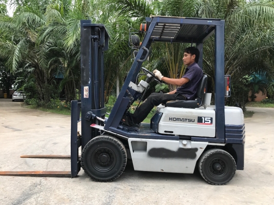 ขายFORKLIFT KOMATSU FG15-15(1.5ตัน) สวยเดิมจากญี่ปุ่น ยังไม่เคยใช้ในไทย 125,000เท่านั้น!!