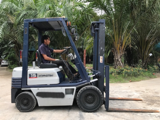 ขายFORKLIFT KOMATSU FG15-15(1.5ตัน) สวยเดิมจากญี่ปุ่น ยังไม่เคยใช้ในไทย 125,000เท่านั้น!!