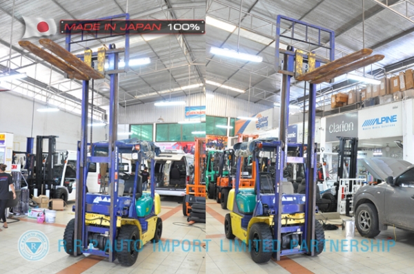 ขายรถโฟล์คลิฟท์มือสอง KOMATSU รุ่น FG20LC-532713 นำเข้าจากประเทศญี่ปุ่น 100\% ไม่เคยใช้งานในไทย