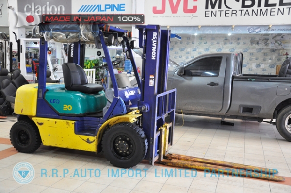 ขายรถโฟล์คลิฟท์มือสอง KOMATSU รุ่น FG20LC-532713 นำเข้าจากประเทศญี่ปุ่น 100\% ไม่เคยใช้งานในไทย