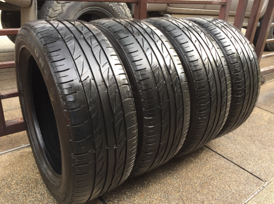 ยาง Firestone 205 55 16 ปี16 ดอกเต็ม ไม่มีปะ ใช้ยาว ราคาไม่แพง