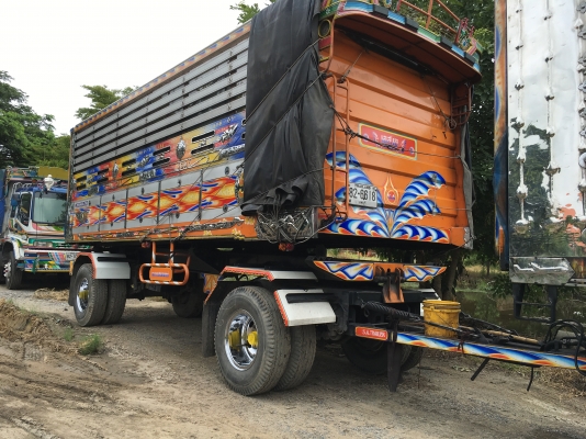 พ่วง 18 ล้อ ISUZU คัตซีจัมโบ้ เครื่อง 230 แรง กระบะมิเนียม - ดั้ม อู่ เอสเอ เทรนเลอร์ แม่ปี46 - ลูกปี 56 สภาพสวย 1.65 ล้านต่อรอง