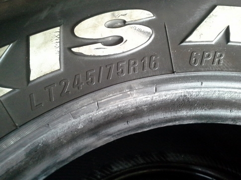 Maxxis MT764 ขนาด 245-75-16 ปี10 สภาพดี 1ชุด