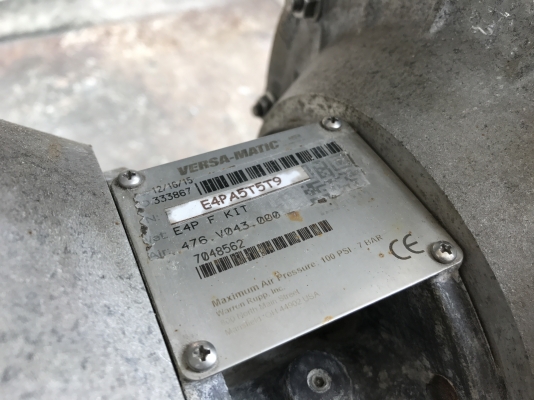 ขายปั้มไดอะแฟรม Versa-Matic made in USA วัสดุ PE409 ขนาด 1.5นิ้ว สภาพสวยมาก พร้อมใช้งาน