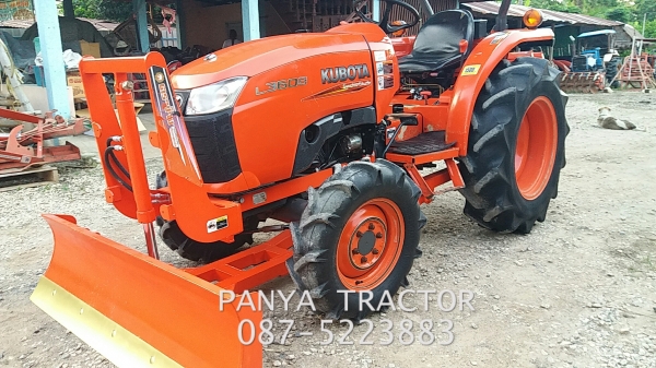 รถเข้าใหม่#ปัญญาแทรคเตอร์..จัดมาให้ครับ ด่วน 295,000 บาท.คูโบต้าL3608 ใบมีดคานล่างFD163 พร้อม ผานพรวน6&times;22CMT สภาพพร้อมใช้