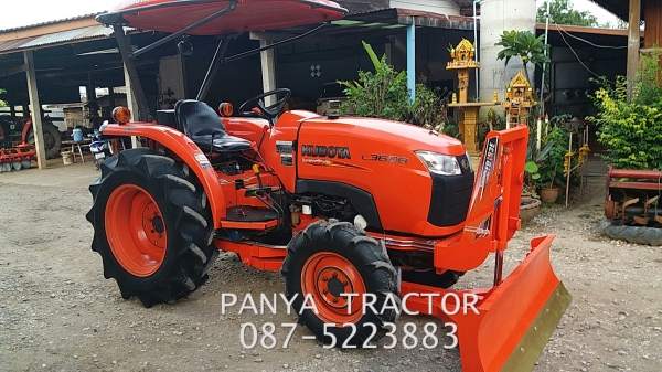 รถเข้าใหม่#ปัญญาแทรคเตอร์..จัดมาให้ครับ ด่วน 295,000 บาท.คูโบต้าL3608 ใบมีดคานล่างFD163 พร้อม ผานพรวน6&times;22CMT สภาพพร้อมใช้