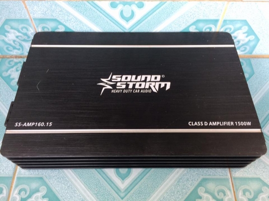 แอมป์คลาสดี Sound strom มือสองสภาพดีเดิมๆไม่เคยซ่อม ใช้งานปกติ เบสดีไม่กินไฟ ขับ10&quot;-12&quot;หล่อว้อยไม่เกิน2.5&quot;ได้ ขาย 1850 บาท สนใจ0892425454 อยู่สระบุรี