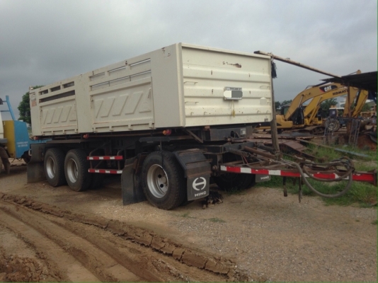 ขาย HINO 320 พ่วงแม่ลูก กระบะเหล็กสามมิตร รถปี 52