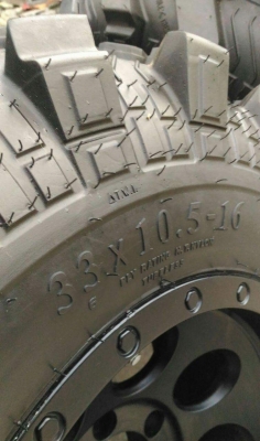 ขายยาง 33 ขอบ 16 พร้อมล้อ LENSO MAX1 16x9 -25 สวยๆ