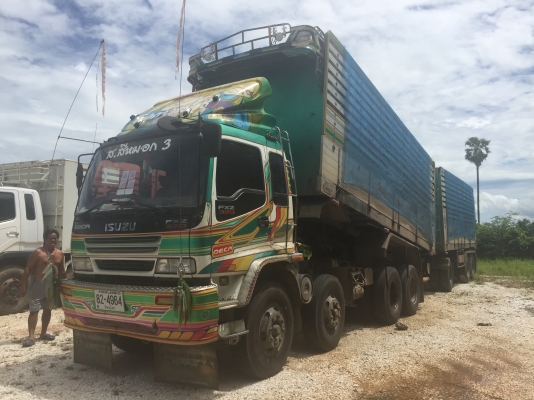 ขายรถบรรทุก  10 ล้อ 2 เพลา พ่วงแม่ลูก ดั้ม มี 2 พ่วง
