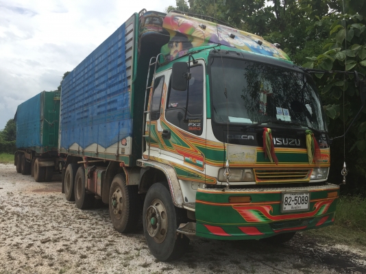 ขายรถบรรทุก  10 ล้อ 2 เพลา พ่วงแม่ลูก ดั้ม มี 2 พ่วง