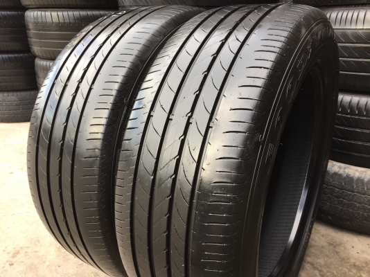 ยาง Goodyear 215-55-17 ปี 16 2 เส้น 2500 สภาพสวยๆไม่บวมไม่กินข้าง ดอกยางเหลือเยอะเอาไปวิ่งกันใด้อีกย