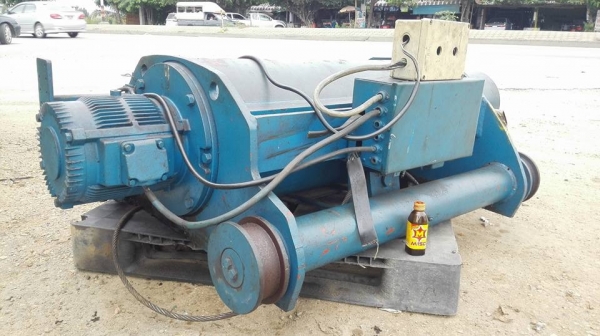 รอกสลิงญี่ปุ่น MEIDENSHA 5000 kg(5ตัน) วิ่งบน 4 ทิศทาง ไฟ 380V ของสวยพร้อมใช้