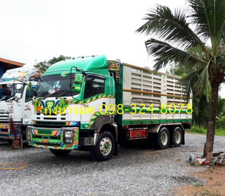 Isuzu 360 แรง ปลายปี 56 กระบะไม่ดัมพ์อู่ศิริทัตร์ ลูก 3 เพลาแท้ยาว 7 เมตร ยางใหม่ แอร์พร้อม สวยเดิมพร้อมใช้งาน #ยังไม่ได้ล้าง