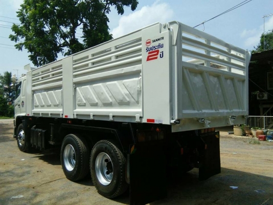 Hino เครื่อง 380 แรง ปี 56 กระบะดัมพ์สามมิตร จะเอาแม่เดี่ยวหรือพ่วงได้หมดค่ะ