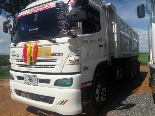 Hino เครื่อง 380 แรง ปี 56 กระบะดัมพ์สามมิตร จะเอาแม่เดี่ยวหรือพ่วงได้หมดค่ะ