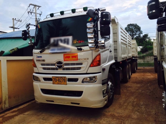 Hino mega 344 แรง ปี 53 ดัมพ์แม่ลูกสามเพลาแท้ สวยเดิมราคาไม่แพง