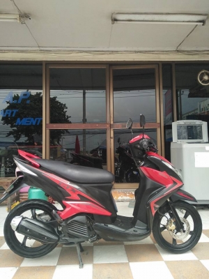 หัวฉีดรุ่นใหม่ Mio 125i GTX สีดำแดง ปลายปี 2555 (ล้อแม็กซ์แท้)ขับหล่อสปอร์ต