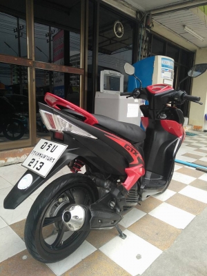 หัวฉีดรุ่นใหม่ Mio 125i GTX สีดำแดง ปลายปี 2555 (ล้อแม็กซ์แท้)ขับหล่อสปอร์ต