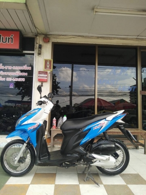 คลิ๊ก 125 ไอ ปี 2555 รุ่น tune up สีน้ำเงินขาว รถสวยกริ๊ง ขับดีจริง