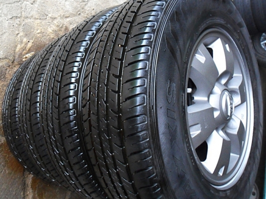 ยางกระบะ+แม็ก เอนไกแท้ 6รู139 ยางลงพื้นปี16 ดอกหนาเว่อร์1เซ็น คู่ละ2600