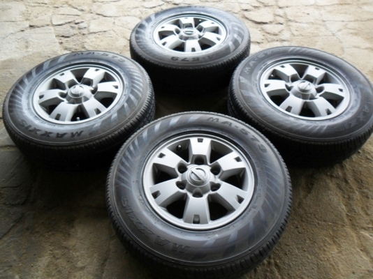 ยางกระบะ+แม็ก เอนไกแท้ 6รู139 ยางลงพื้นปี16 ดอกหนาเว่อร์1เซ็น คู่ละ2600