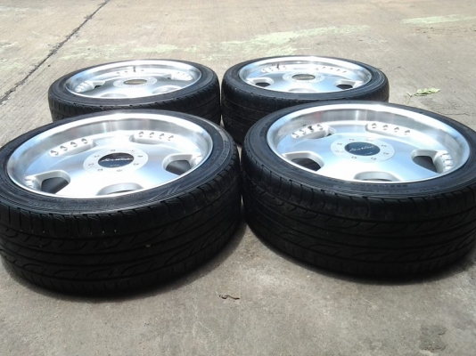 W work แท้ ขอบ 18x7.5 / 4x114 กับ 5x114 off หน้า 48 หลัง 30