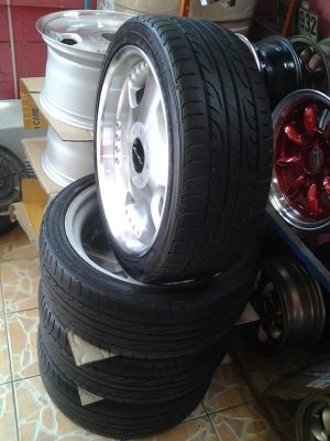 W work แท้ ขอบ 18x7.5 / 4x114 กับ 5x114 off หน้า 48 หลัง 30