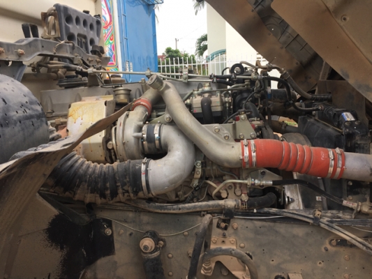 ขายรถพ่วง HINO 380แรง ซีรีส์500 ปี 58 เลขไมล์ 130,xxx ดั้มพ์สามมิตร สภาพเดิมๆ