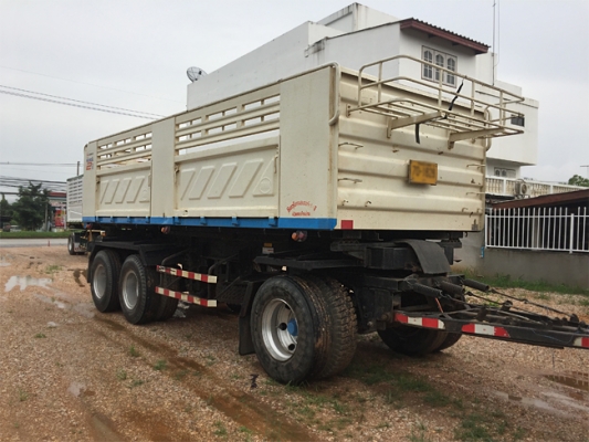 ขายรถพ่วง HINO 380แรง ซีรีส์500 ปี 58 เลขไมล์ 130,xxx ดั้มพ์สามมิตร สภาพเดิมๆ