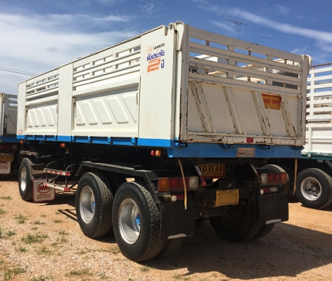 ขายรถพ่วง HINO 380แรง ซีรีส์500 ปี 58 เลขไมล์ 130,xxx ดั้มพ์สามมิตร สภาพเดิมๆ