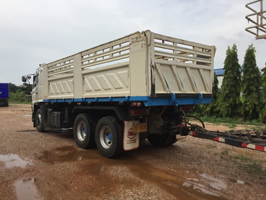 ขายรถพ่วง HINO 380แรง ซีรีส์500 ปี 58 เลขไมล์ 130,xxx ดั้มพ์สามมิตร สภาพเดิมๆ