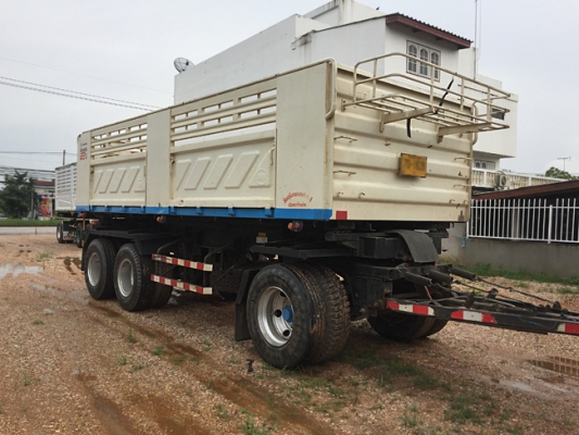 ขายรถพ่วง HINO 380แรง ซีรีส์500 ปี 58 เลขไมล์ 130,xxx ดั้มพ์สามมิตร สภาพเดิมๆ