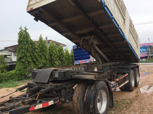 ขายรถพ่วง HINO 380แรง ซีรีส์500 ปี 58 เลขไมล์ 130,xxx ดั้มพ์สามมิตร สภาพเดิมๆ