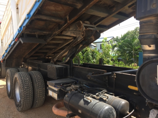 ขายรถพ่วง HINO 380แรง ซีรีส์500 ปี 58 เลขไมล์ 130,xxx ดั้มพ์สามมิตร สภาพเดิมๆ